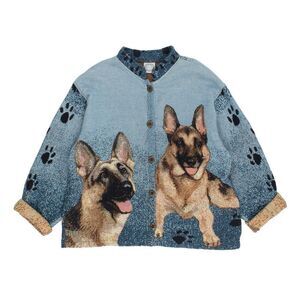 Sugar Street Weavers Vintage German Shepard Coat Oversized Small